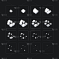 Explode animation. Cartoon smoke explosion frames 