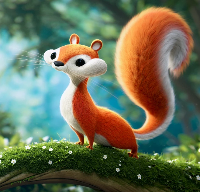 sebastian-montecinos-squirrel-square-花瓣网