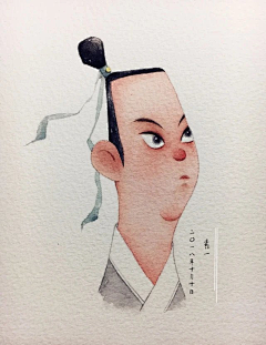 冰轩lt采集到插画-人物