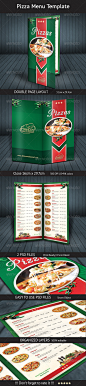 Pizza Menu Template - Food Menus Print Templates