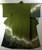 traditional forest green kimono