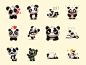 stickers artist cute Emoji Moji Panda  pushai bear kawaii