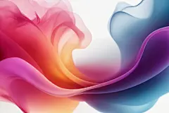 五彩抽象派渐变彩色烟雾背景图片