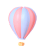 粉色系热气球
