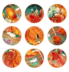 京东 x 广州酒家 | 中秋提案插画