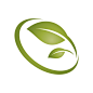 Green Leaf Environment Icon Vector Logo Template