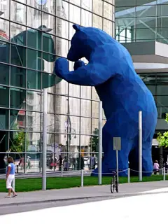 Public art installation called &quot;I See What You Mean&quot;. Created by sculptor Lawrence Argent -  for the Colorado Convention Center in Denver.