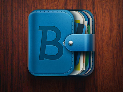 Bankin 钱夹子图标设计 #icon...