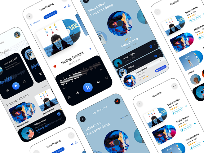 Music app design mob...
