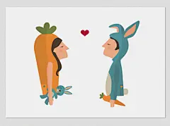 Marta Colomer创意插画作品:一段段神奇的爱情故事 #采集大赛#