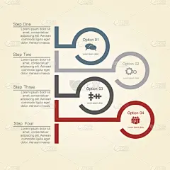 信息图表报表模板布局。矢量图