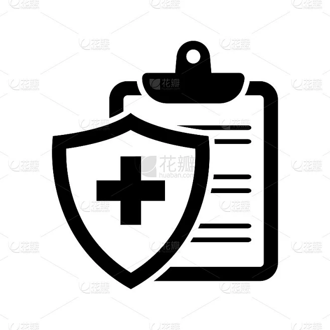 医疗保险图标。矢量图素材-花瓣网