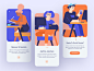 Online School App Onboarding app courses design education app educational illustration illustrations intellectual ios learning platform mobile mobile app online course online school school shakuro student study ui ux