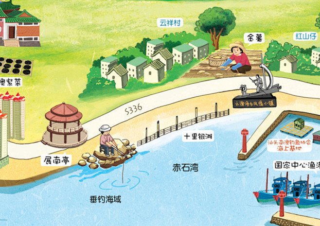 南澳手绘地图 - 视觉中国设计师社区