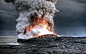 General 1680x1050 nature explosions lava volcanoes