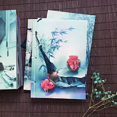 复古线装本笔记本文具古风本子动漫周边手账加厚记事本日记本彩页记事本学生特色礼品本古风手账本-tmall.com天猫
