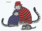Cat Dreams Bernard Kliban Cat Paintings

查看大图





















幽默猫咪生活插画壁纸- Cat Dreams Bernard Kliban Cat Paintings

插画家 Bernard Kliban介绍：

Kliban B. 出生于纽约，1962年。给花花公子以及纽约客等杂志都画过插画，画风可谓多样。但最出名的还是他的猫漫画：70年代初，生性爱猫的Kliban受到自己养的4只猫的启发开始创作“猫”系列，1975年第一部卡通书正
