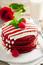 颜值与美味兼备的红丝绒蛋糕 ​​​​