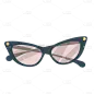 卡通风旅行元素贴纸SVG-眼镜