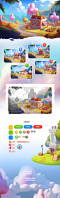 artist background banner Game Art 2D Digital Art  cartoon digital illustration artwork Drawing 