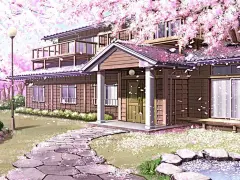 动漫里的唯美日式场景电脑桌面壁纸下载