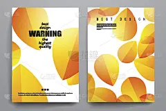 套宣传册，海报设计模板在秋季风格