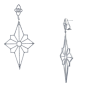 Sterling Silver (925) CZ Star Earrings : Sterling Silver (925) CZ Star Earrings in Jewelry & Watches, Fine Jewelry, Fine Earrings, Other Fine Earrings | eBay
