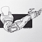 Bionic Robotics Design, Edon Guraziu : Here are a couple of sketches I did over the last couple of months. Bionic arms and robotics. Hope you enjoy these!!