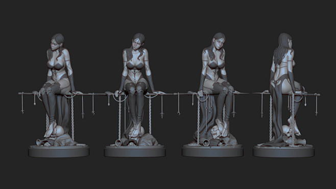 悬浮死灵法师 - 3D 打印就绪模型_8...