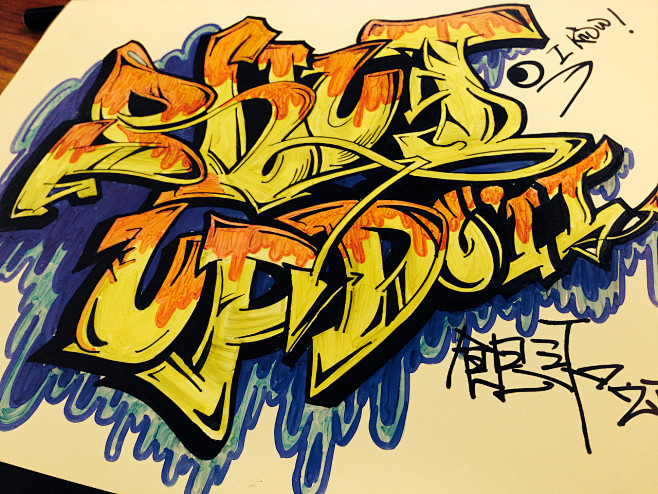 涂鸦字体
