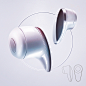 Bubbles - earbud concept design : Here is a concept design for an logitech earbud. It is was a quick project which is quite usefull for discovering new features of Keyshot8. 