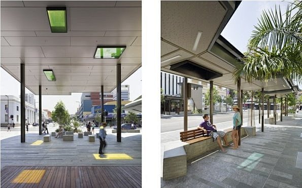 澳大利亚昆士兰汤斯维尔商场休闲廊架设计
