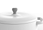 Cast Iron Pot : A cast iron pot design that catches a marvelous moment nature shows to contain it on the lid like the wave occurred when a drop of water falls in the lake.