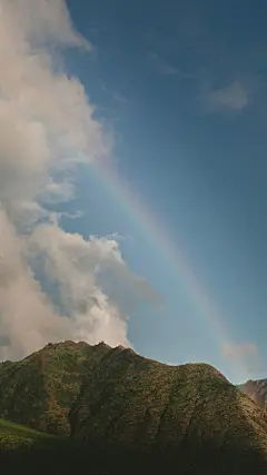 遇见彩虹好心情唯美手机壁纸