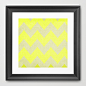 Jonquils & Daffodils - Yellow Chevron Framed Art Print by CMcDonald | Society6 #采集大赛#