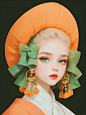 对面戴帽子的女生看过来