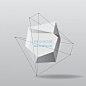 Abstract shape polygonal background Free Vector