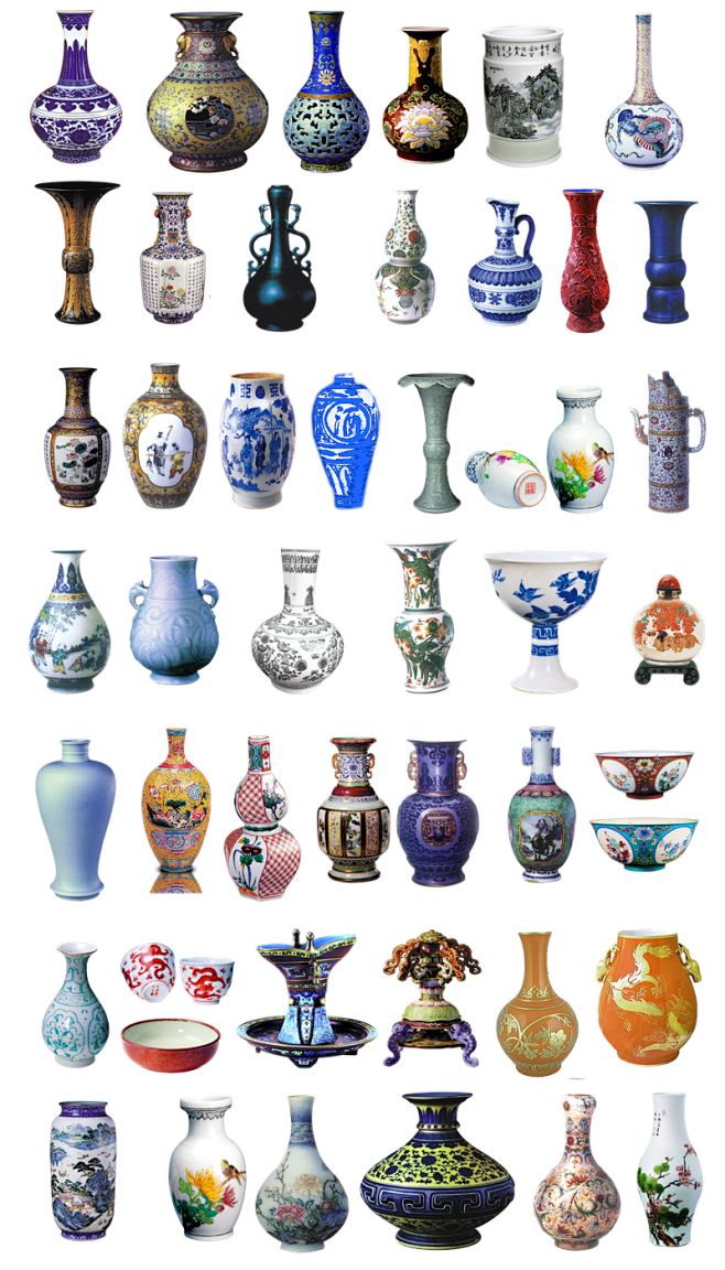 古代瓷器花瓶家具PNG免抠合集|png元素,复古元素,古瓷,古代家具,古典艺术,古董花瓶,花瓶,免扣素材,青花瓷,手绘图案,图案设计,艺术花瓶,中国风