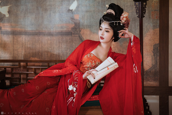 美人既醉，朱颜酡些-汉服频道-我爱古装网...