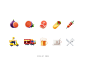 Icons beer car coffee fig food fruit icon icons meat takeaway