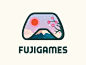 FujiGames mark logo identity branding brand nature symbol icon mount fuji app games