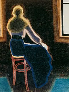 2014年11月8日，星期六。Léon Spilliaert（1881-1946），比利时画家，孩提时期就喜欢画画，在对生活日常和比利时乡村风景的描绘中渐渐提升画艺，后赴比利时，作书籍插画。他钟爱作家爱伦坡，并深受画家雷东的影响，作品中常流露出孤独神秘的氛围，晚年专注于海景。 ​​​​