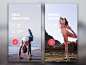 Screens for Yoga App - choose your practice for today.
Namaste!