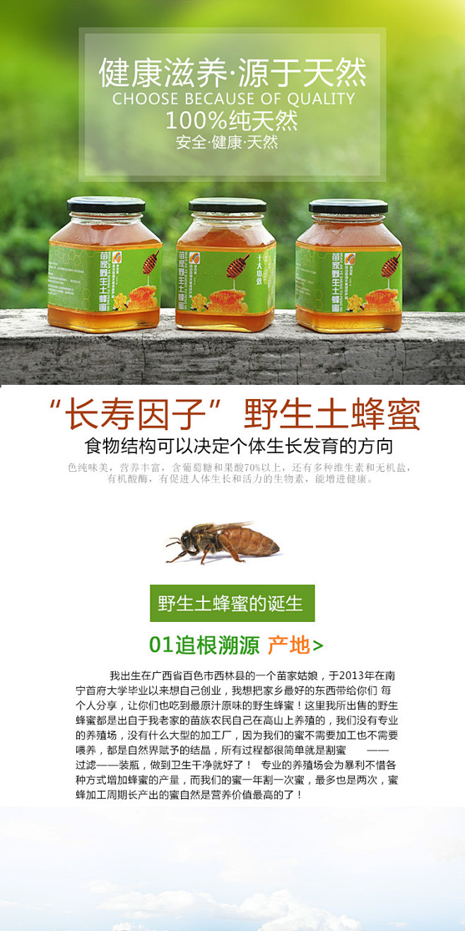 250详情页 描述模板 代理商 农家蜂蜜...