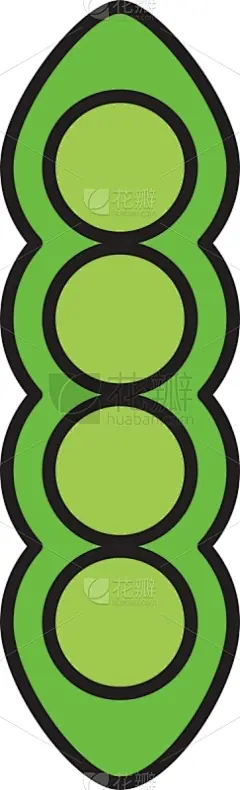 分离着色,蔬菜,清新,豆,图标,生物学,农业,有机食品,自然,素食