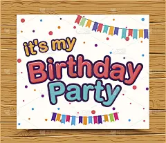 生日快乐庆祝字体设计