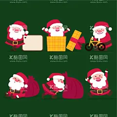 各种可爱圣诞老人矢量素材  - 源文件下载【酷图网】圣诞节元素,圣诞节素材,圣诞老人,圣诞插画,可爱圣诞老人,卡通圣诞老人,圣诞贴纸,圣诞老人贴纸,圣诞包装,圣诞礼物,圣诞贺卡,圣诞海报,广告设计,广告招贴,AI,eps,