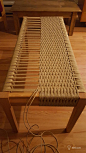 丹麦绳编实木长凳制作过程 ／Danish cord bench project - 手工客，高质量的手工，艺术，设计原创内容分享平台