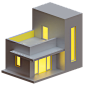 Bungalow 3D Illustration