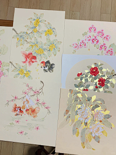 桃山采集到洒金没骨画合集